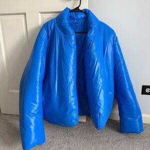 Yeezy Blue Puffer Jacket